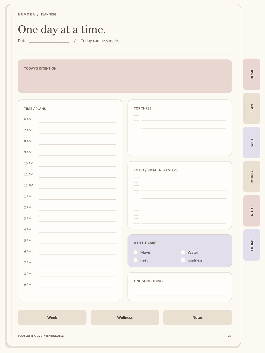 Nuvora Intentional Life Planner | Interactive iPad & Phone Digital Planner