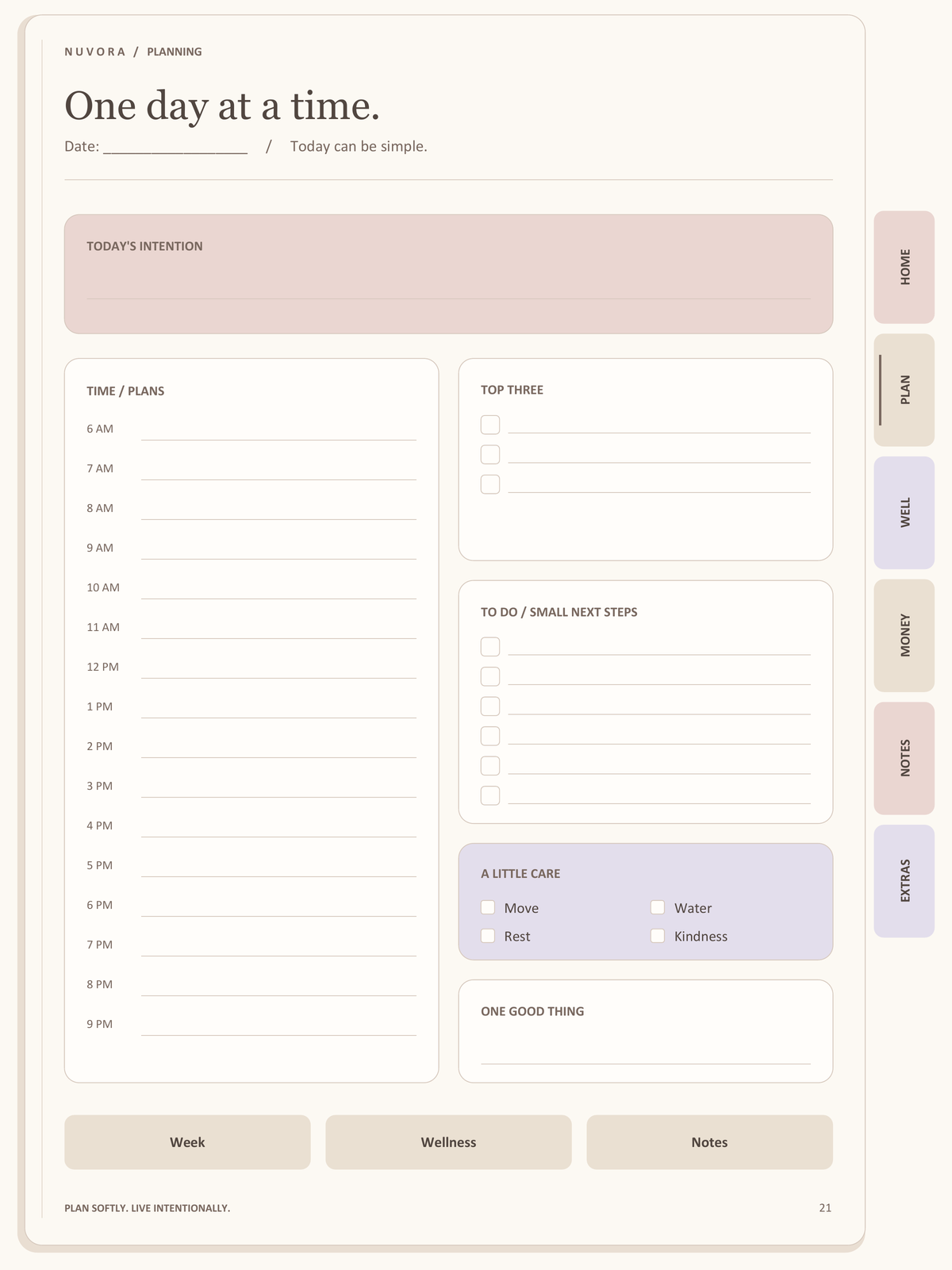 Nuvora Intentional Life Planner | Interactive iPad & Phone Digital Planner